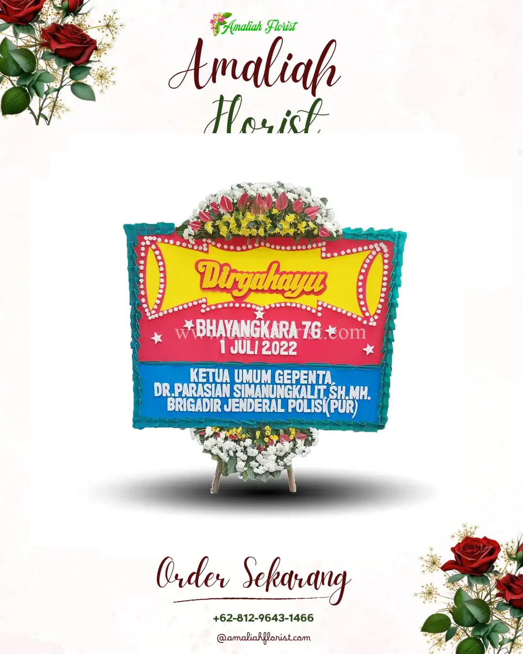 Papan Bunga HUT Ulang Tahun Wiyurejo
